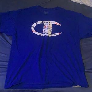 XL Blue Champion Short Sleeve Tee Shirt